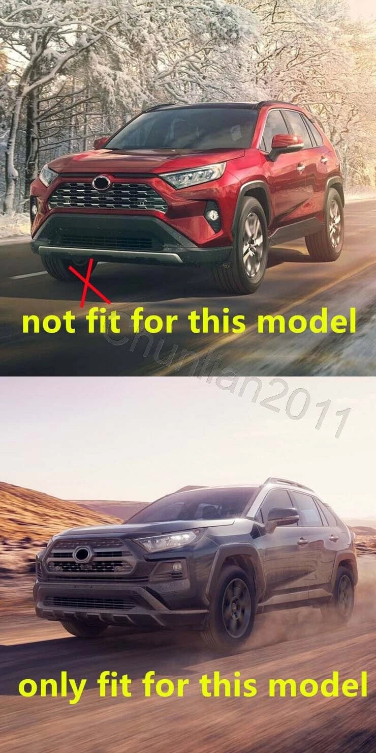 ABS Chrome Front Grille Cover Trim Full Set for Toyota RAV4 (2019-2023)