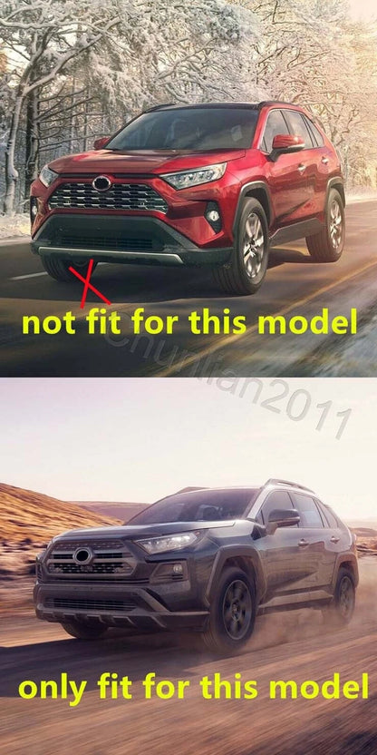 ABS Chrome Front Grille Cover Trim Full Set for Toyota RAV4 (2019-2023)