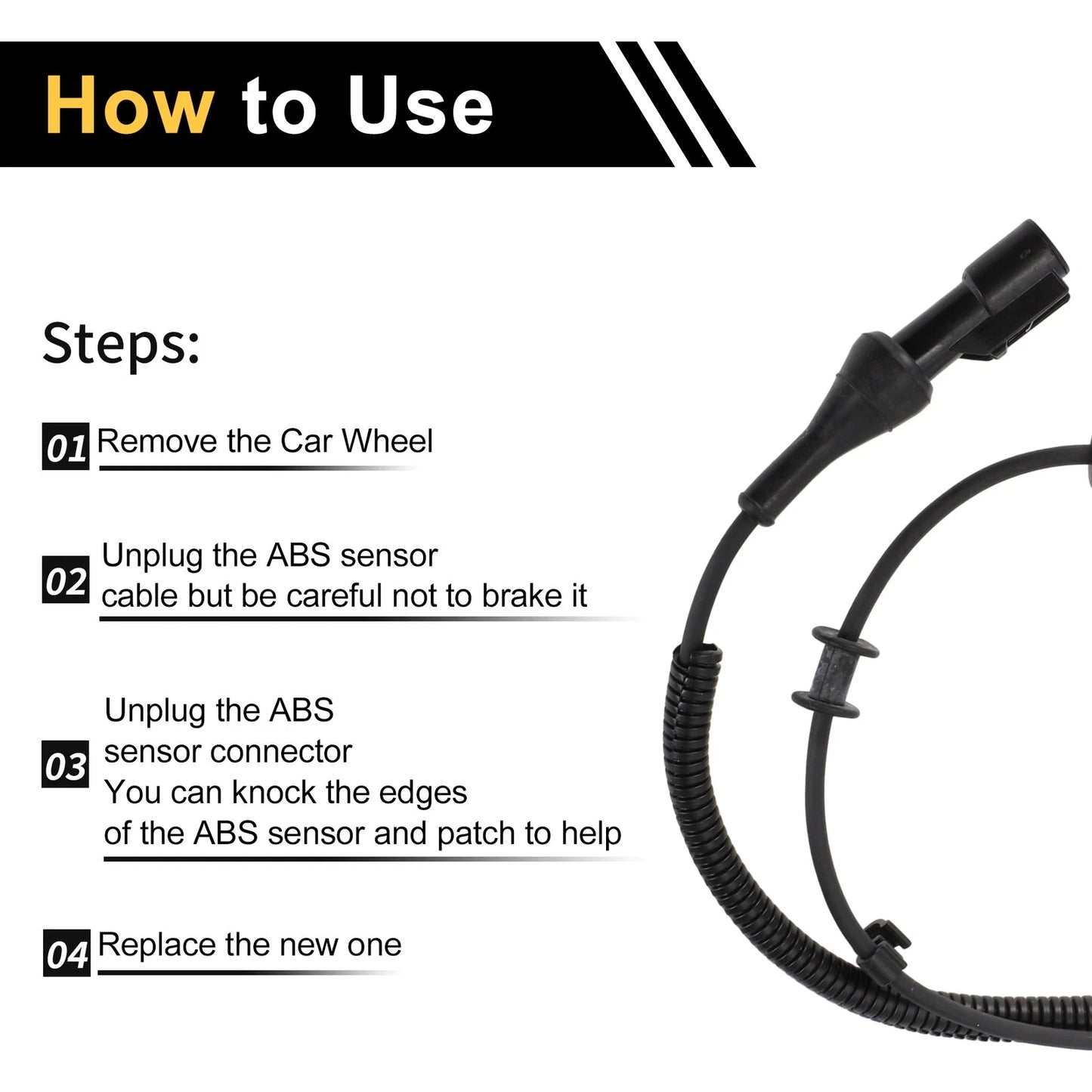 ABS Wheel Speed Sensor for Ford F-150 2005-2008 Front Left & Right