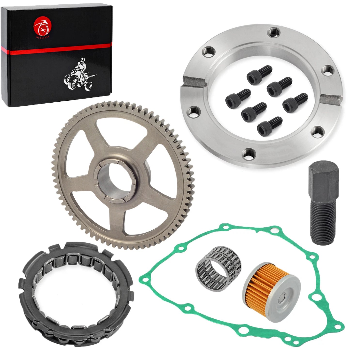 Starter Gear Bearing Gasket Oil Filter for Honda Sportrax TRX400EX (1999–2008)