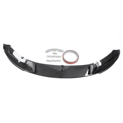 Carbon Fiber Look Bumper Lip Spoiler Splitter for 14-20 BMW F32 F33 F36 M Sport