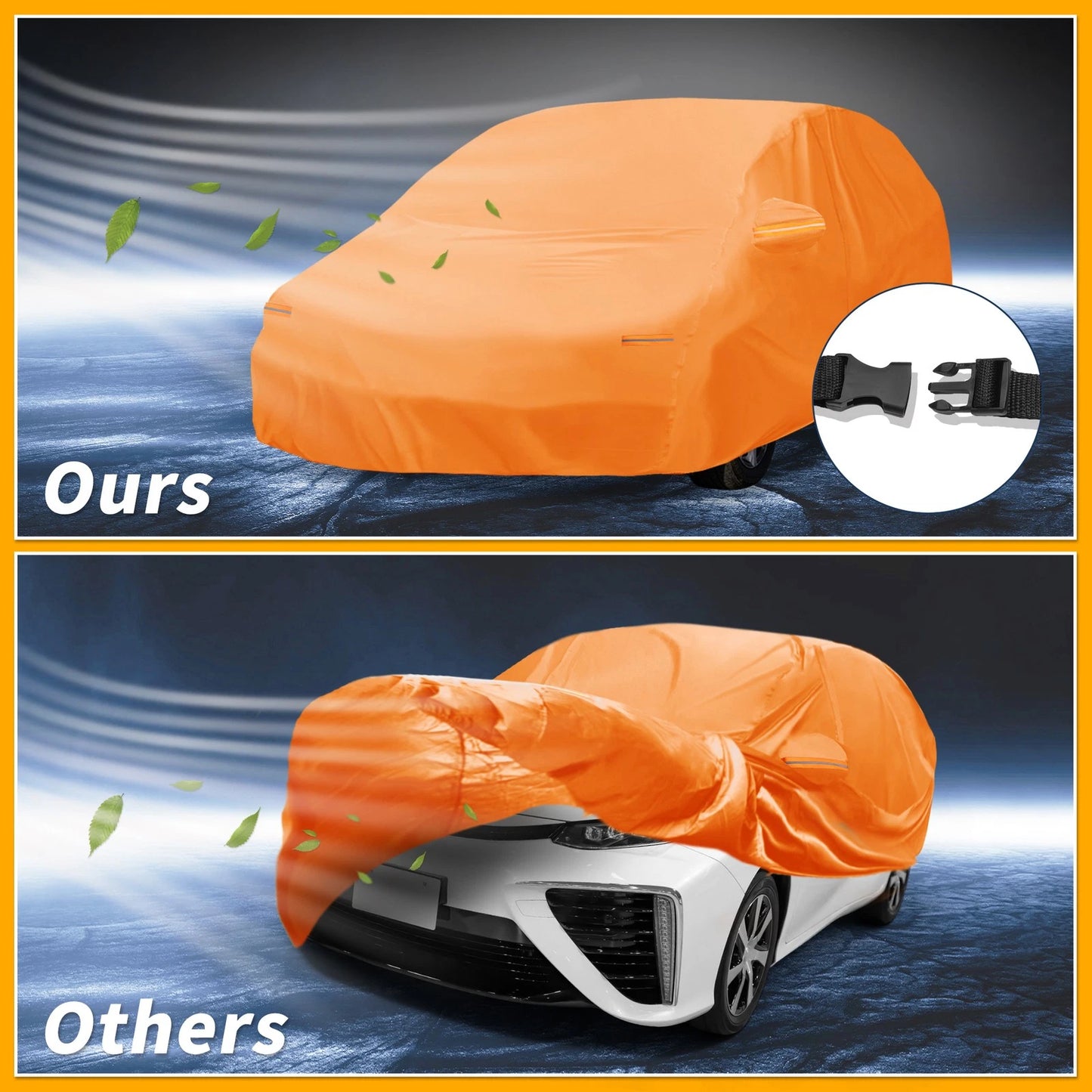 Waterproof All Weather Car Cover for Toyota Prius (Fits All Years)