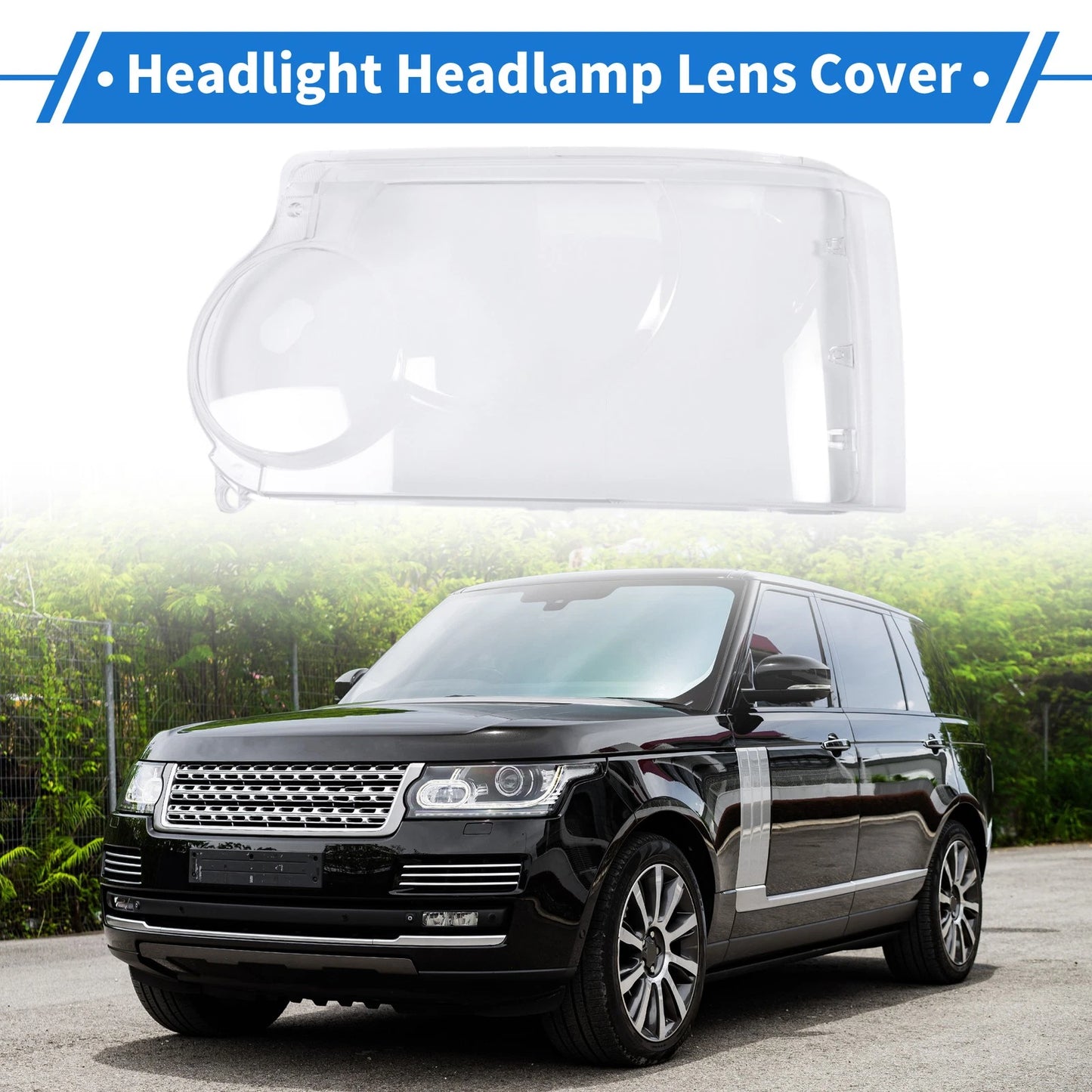 Front Left Headlight Lens Cover for Land Rover Range Rover (Not Sport)