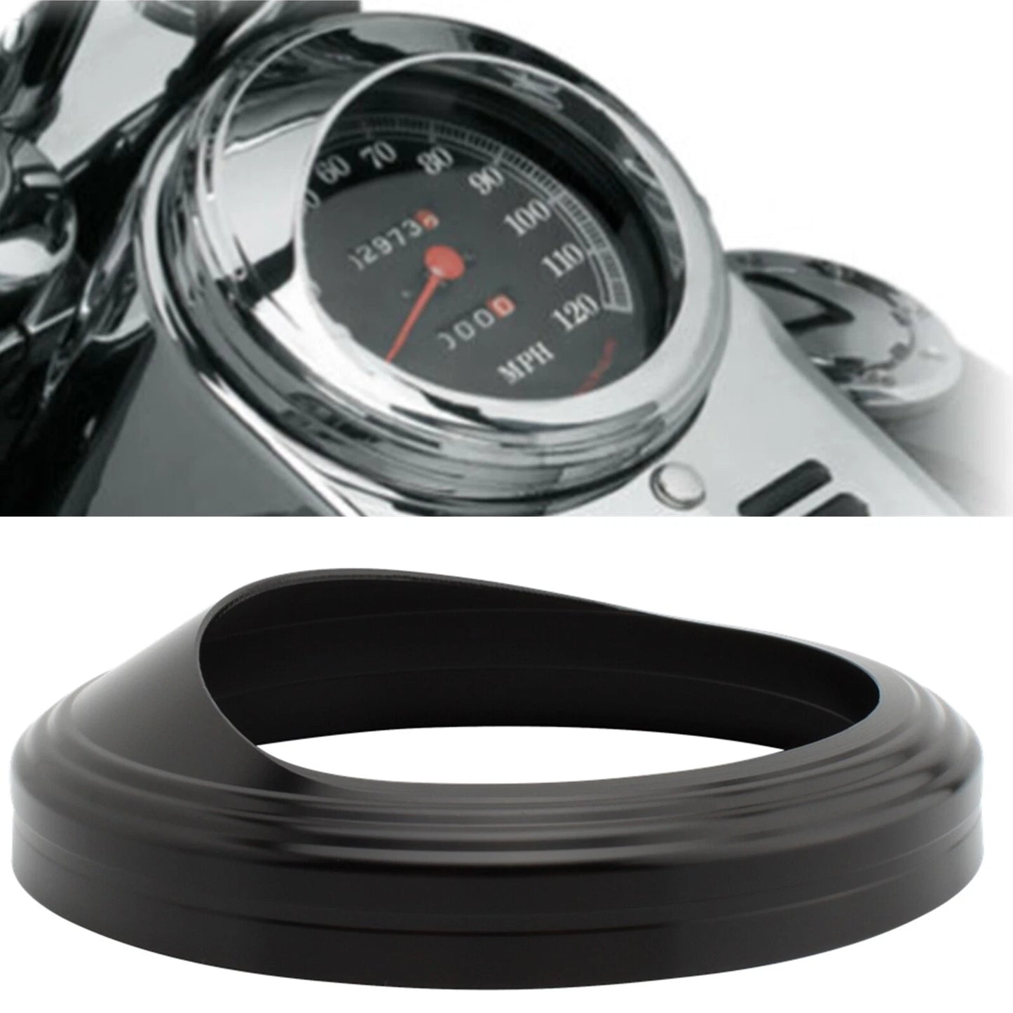 5" Speedometer Gauge Bezel Trim Ring for Harley Road Glide Custom (2008-2023)