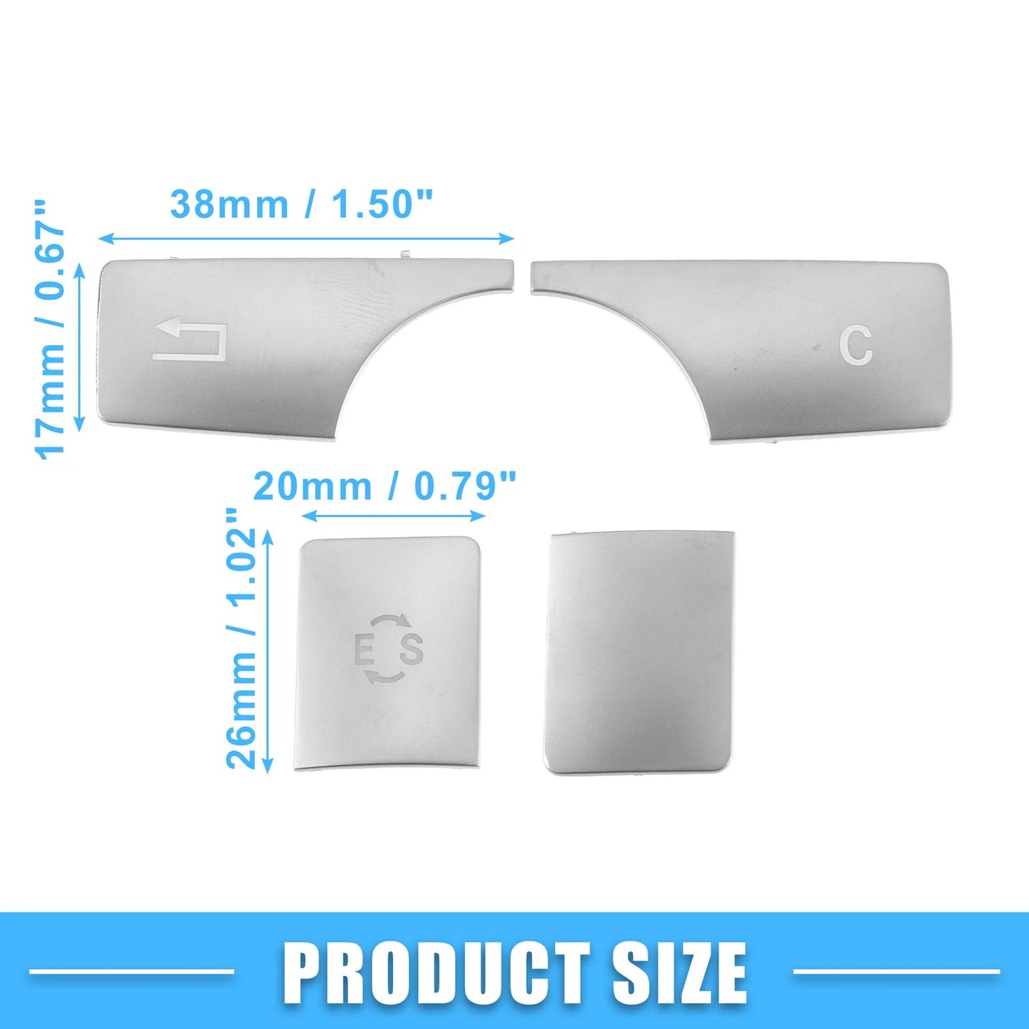 Multimedia Radio Button Cover Sticker for Mercedes-Benz