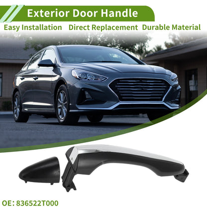 Exterior Door Handle for Hyundai Kia Silver Tone Rear (2011-2016)