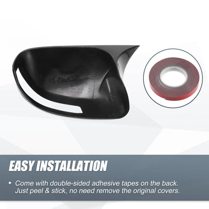 Rearview Mirror Cover Overlay Gloss Black for Honda Civic (2012-2015)