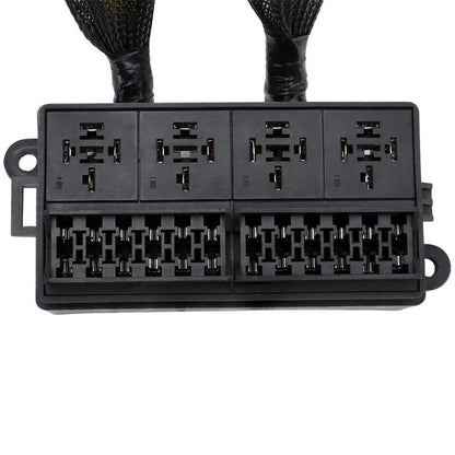 4 x 40A Relay & 12 Fuses Pre-Wired Fuse Relay Box for Car Marine Boat