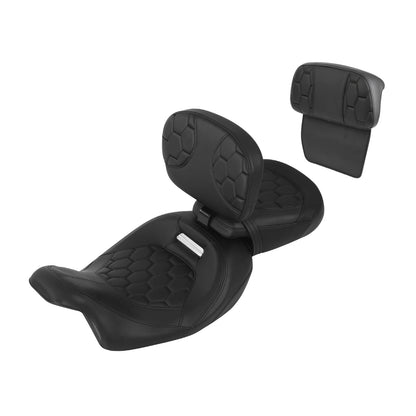 Rider & Passenger Seats & Backrest Pad for Harley CVO Road Glide (2014-2023)