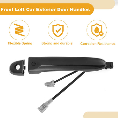 Front Driver Side Door Handle for Nissan Versa (2007-2012) Black