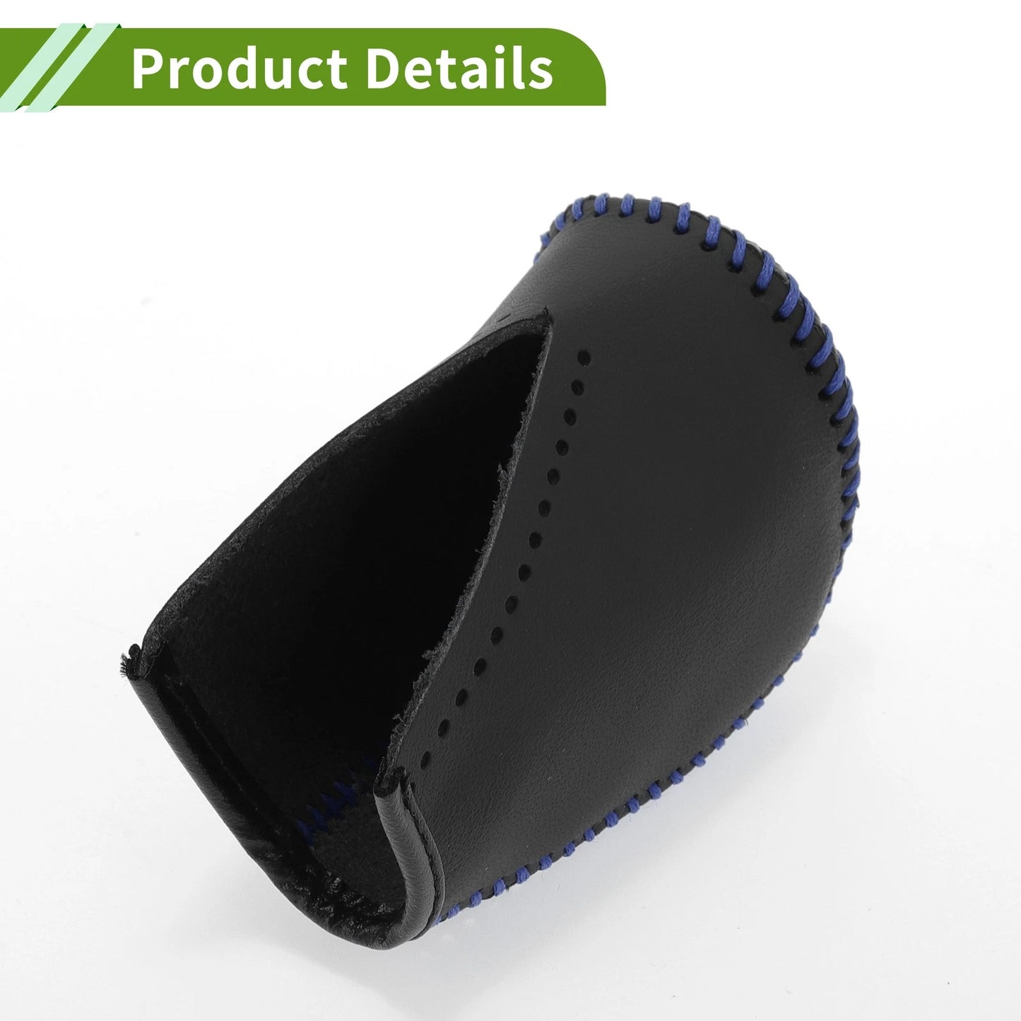 Gear Shift Knob Cover for Toyota Corolla 2009-2013 Black Carbon Fiber Blue