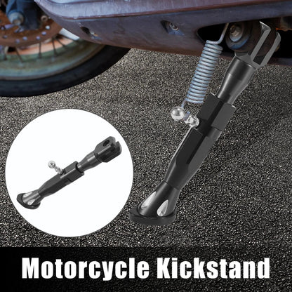 Kickstand Side Support Stand CNC Aluminum Alloy Black for Motorcycle