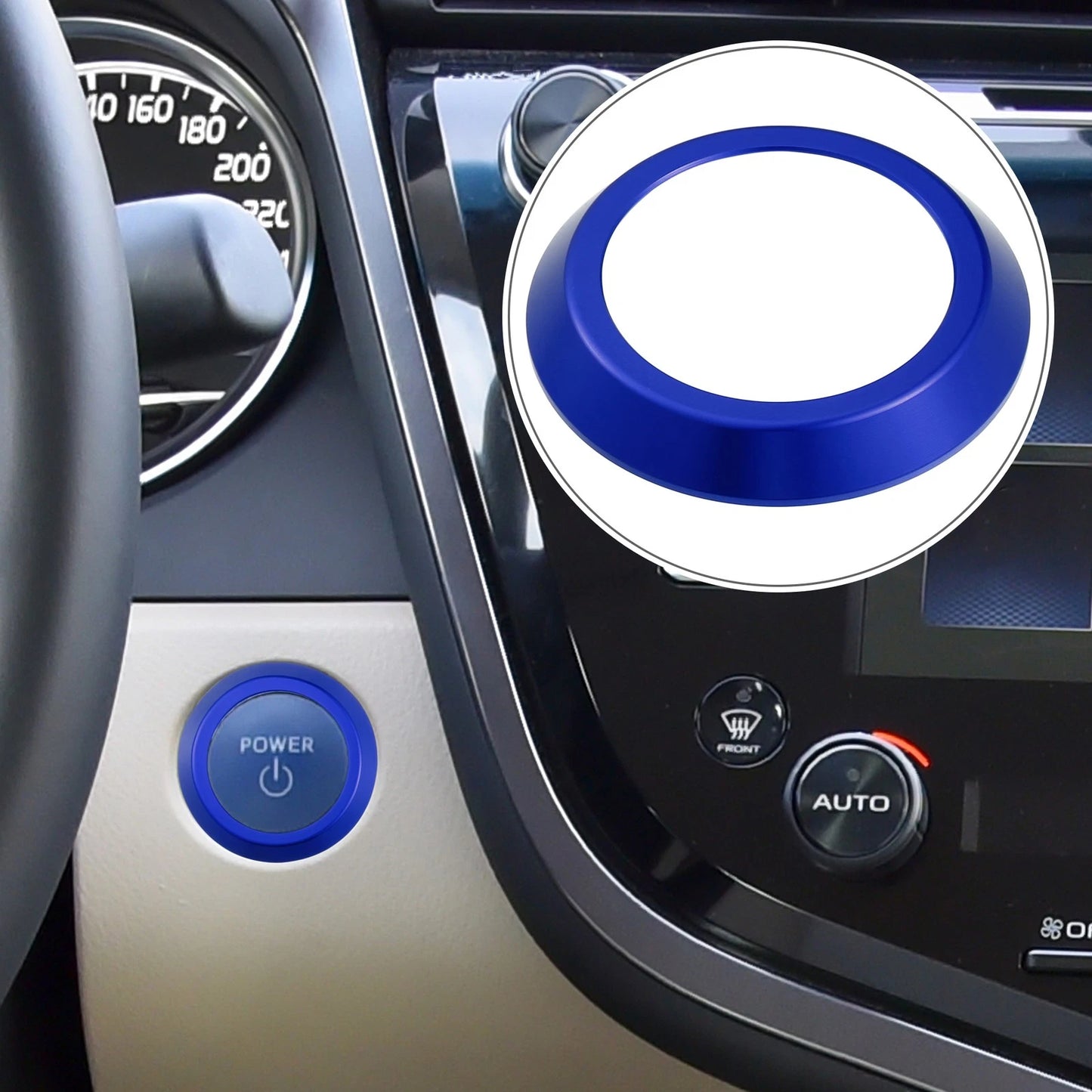 Blue Engine Start Stop Button Cover for Toyota 80 Series (1990-1997)