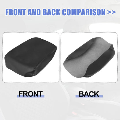Microfiber Leather Center Console Lid Armrest Cover for Honda Pilot (09-15)