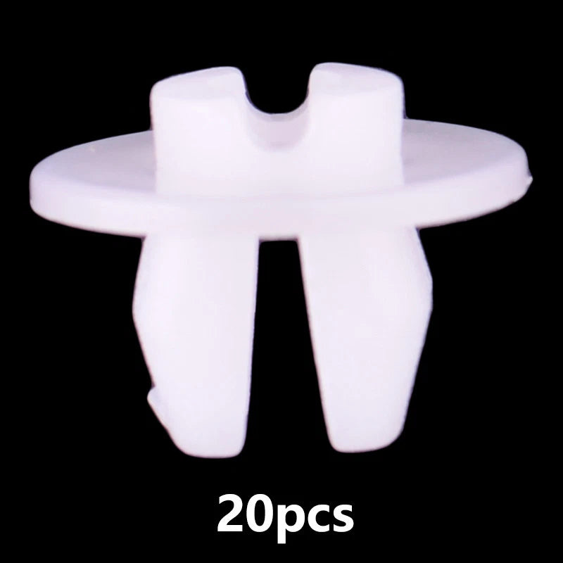 20 x White Headlight Grommet Nut Clips for Toyota