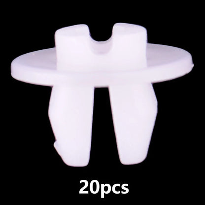 20 x White Headlight Grommet Nut Clips for Toyota