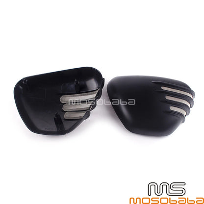 Ribbed Side Battery Panels for Bonneville Street Twin / Street Cup 900 (2016-2021)