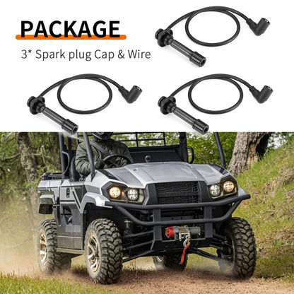 Spark plug Cap Wire for Kawasaki Mule PROFX/FXR/FXT KAF820 (2015–2023)