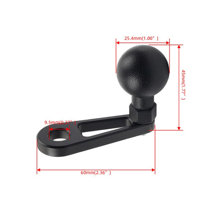 Universal Motorcycle Ball Head Base GPS Phone Holder Clamp Stand