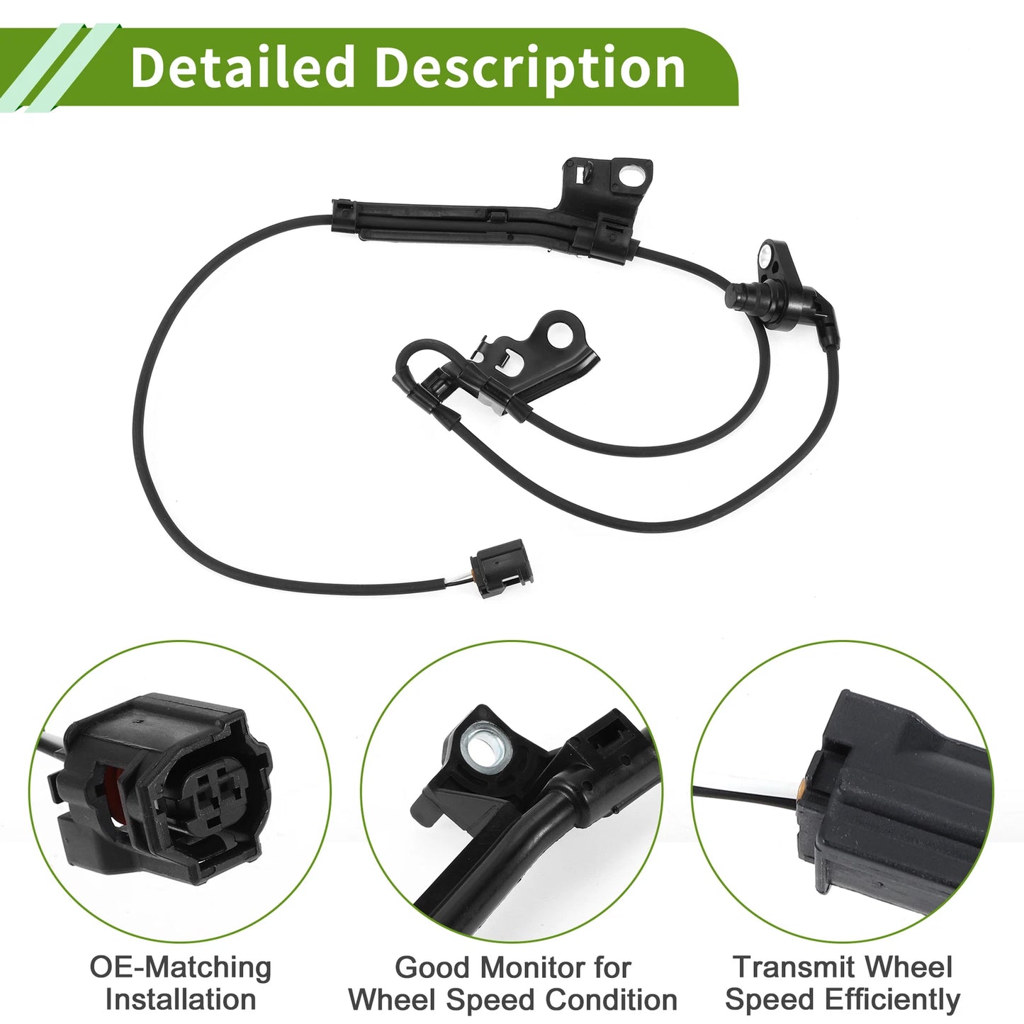 ABS Wheel Speed Sensor for Toyota Wish (2003-2009) - 1 x Front Right