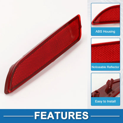 Rear Left Bumper Reflector for Kia Rio Hatchback (2018-2023) Red