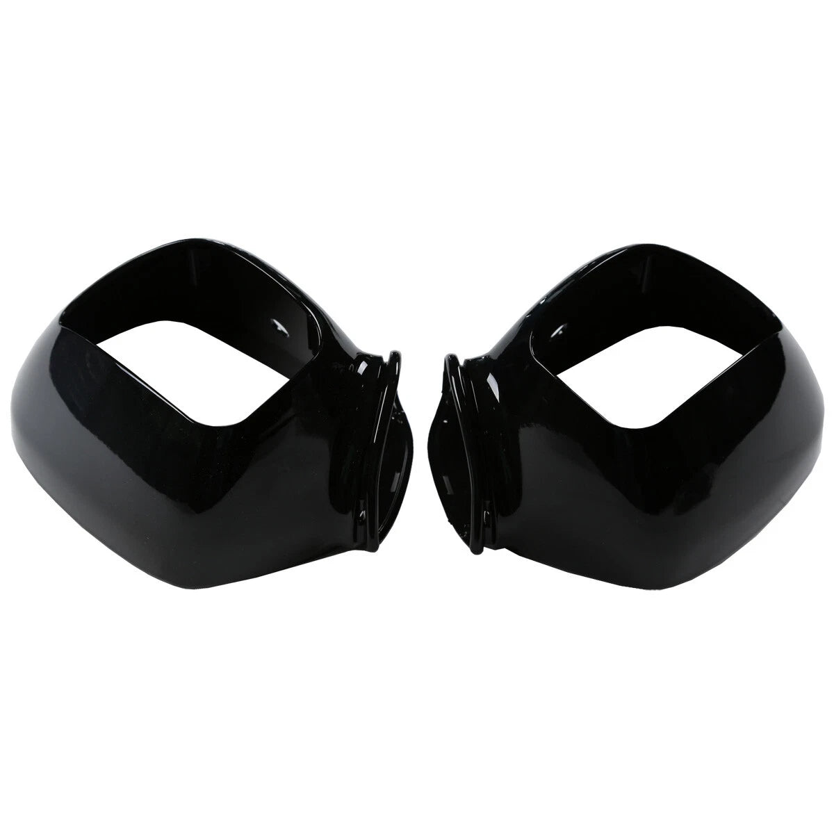 Black Rear View Mirror Case Covers for Honda Goldwing GL1800 (2001-2017)