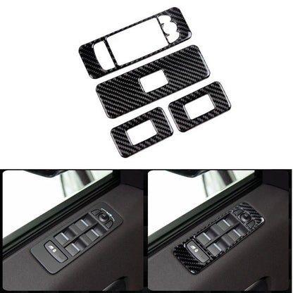 Carbon Fiber Door Window Switch Cover Trim For Land Rover Discovery Sport 2015+