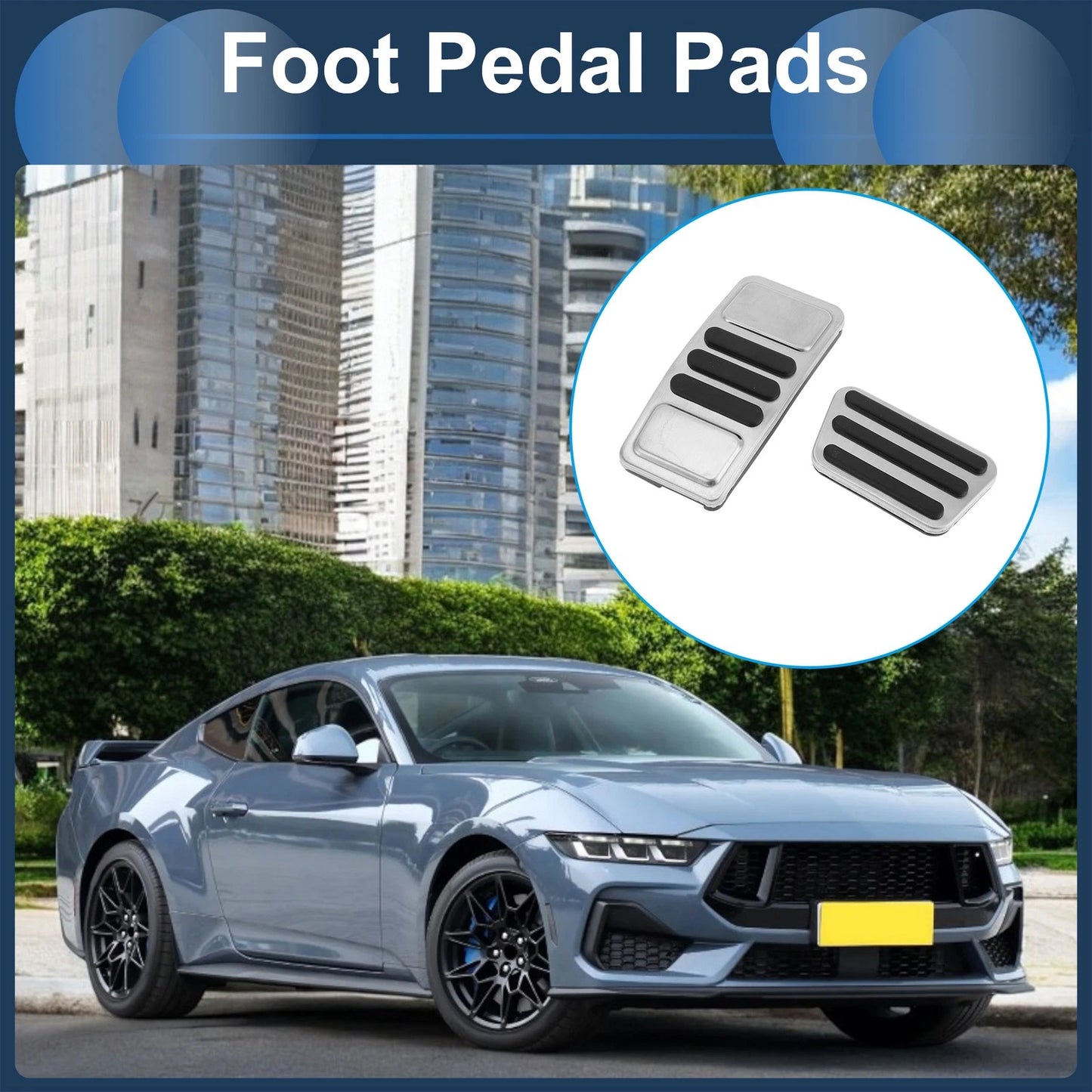 Automatic Foot Accelerator Pedal Cover for Ford Mustang (2015-2024)