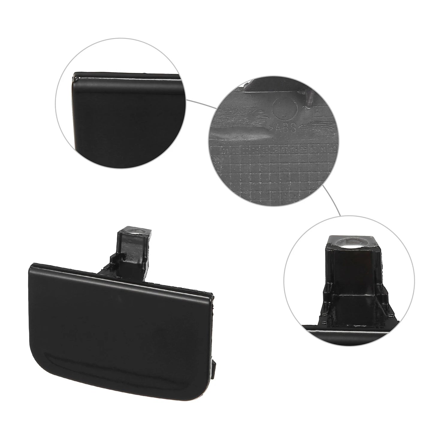 1 x Front Bumper Tow Hook Cover for BMW 7 Series 750Li 760i Black Gray