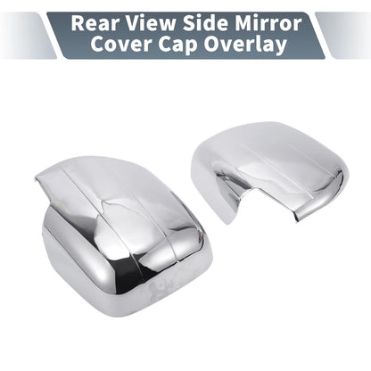 Chrome Plated Rearview Mirror Cap Overlay for Lexus Toyota Land Cruiser