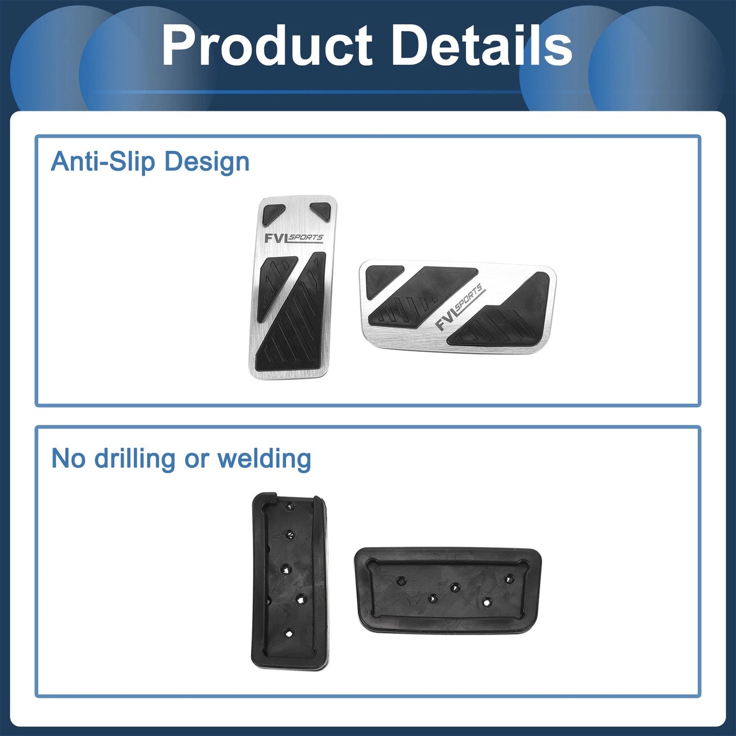 Automatic Foot Accelerator Pedal Covers for Ford Ranger