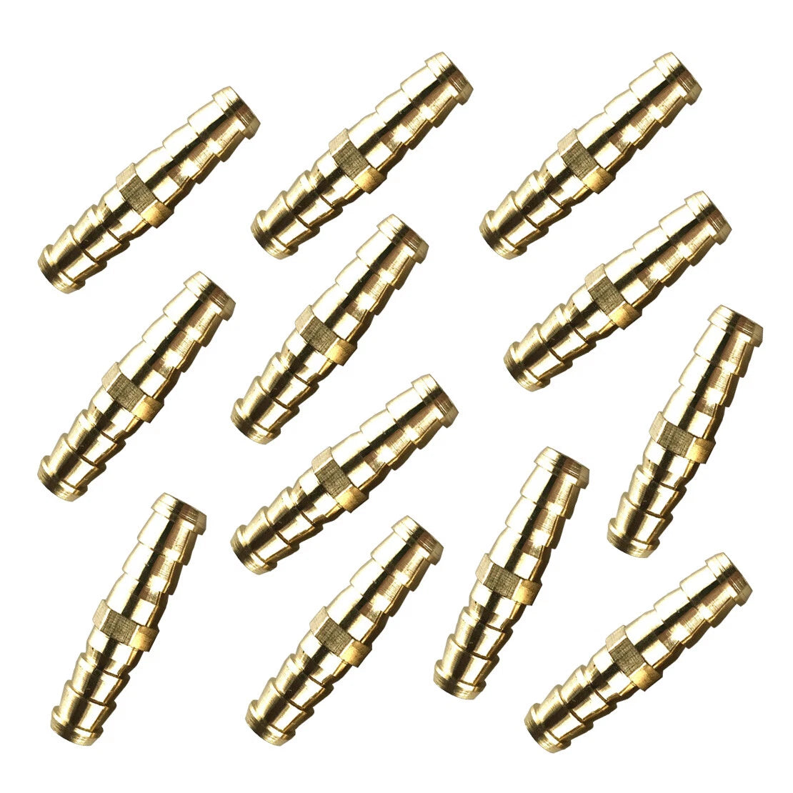 12pc 8mm-10mm Hose Barb Fitting Adapter Straight 5/16" x 3/8" for Car