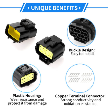 10 Pin Display Monitor Connector Plug for Volvo EC55 (2005-2010)