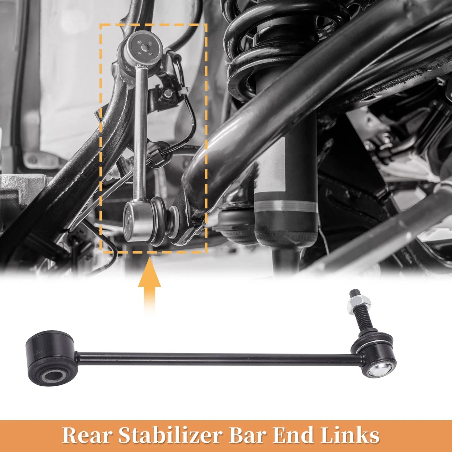 Rear Stabiliser Sway Bar Links for Jeep Liberty, Dodge Nitro (2002-2012)