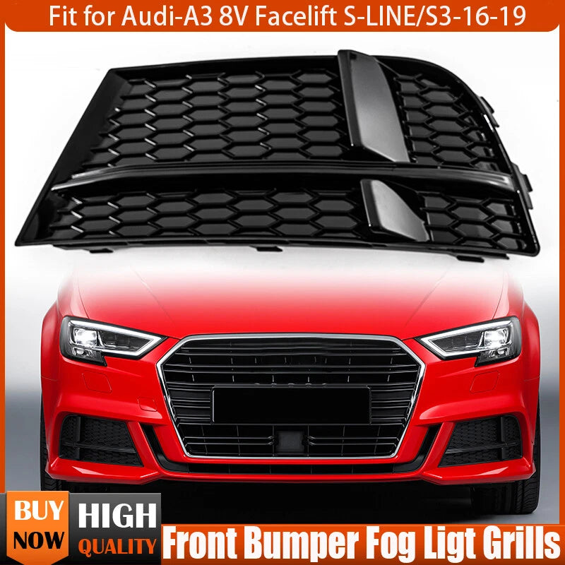 Left Side Fog Light Cover for AUDI A3 8V S-LINE (2017-2019)