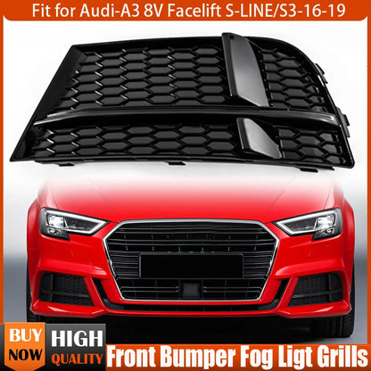 Left Side Fog Light Cover for AUDI A3 8V S-LINE (2017-2019)