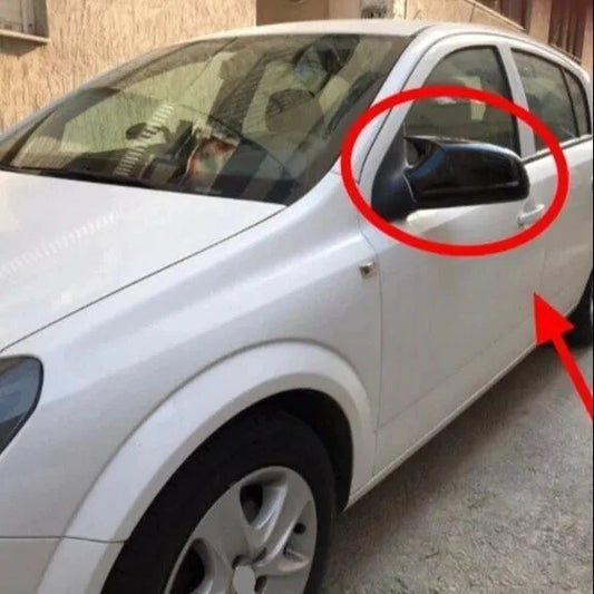 2 Piece Gloss Black Side View Mirror Covers for Opel Astra H (2004-2013)