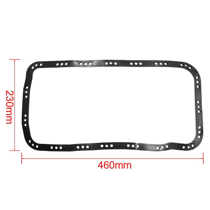 Black Engine Oil Pan Gasket 46cm x 23cm for Honda Civic