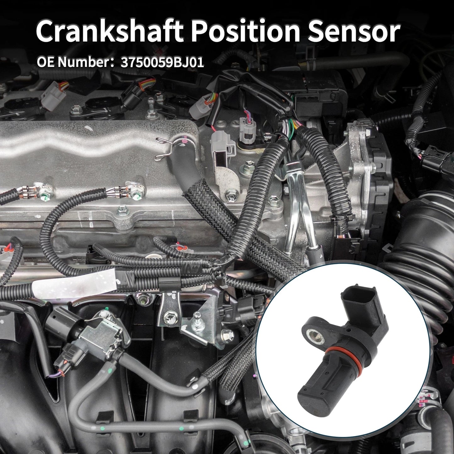 Crankshaft Position Sensor for Honda Civic 1.5 (2016-2024) 1 x Sensor