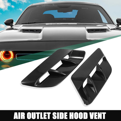 Hood Air Vent Cover Carbon Fiber Pattern for Dodge Challenger (2015-2020)