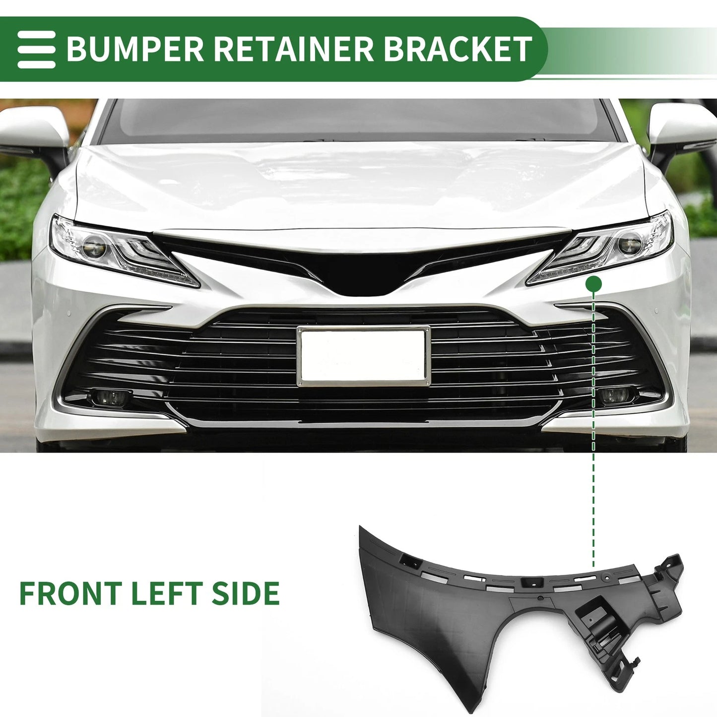 Left Front Bumper Retainer Bracket for Mercedes Benz GLC300 (2016-2023)