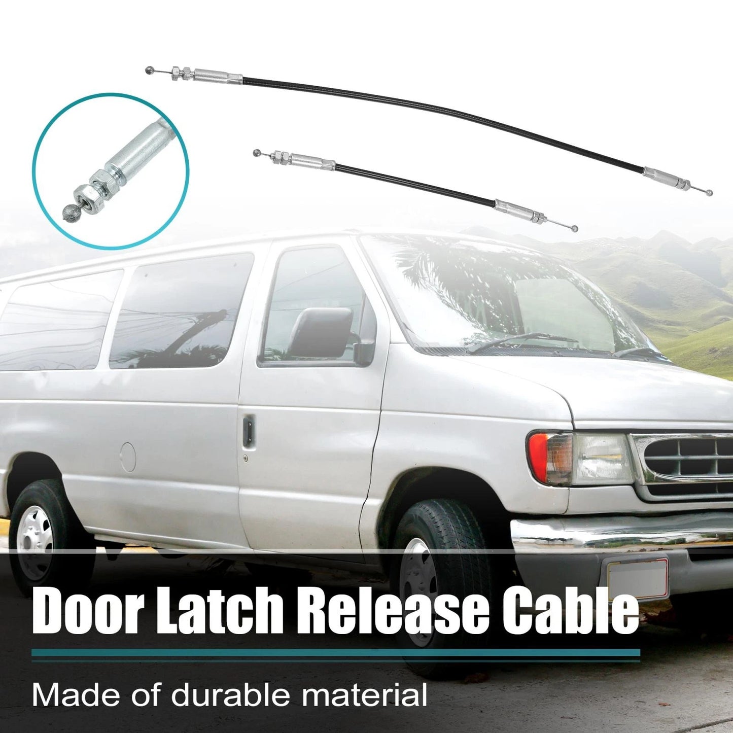 Rear Right Door Latch Release Cable for Ford E150 E250 (2004-2014)