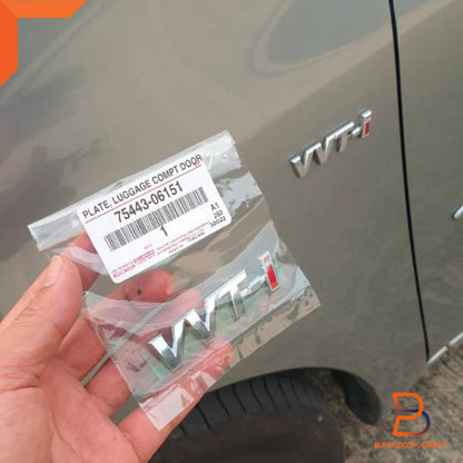 VVT-i Luggage Plate Back Door Emblem for Toyota Yaris, Camry, CH-R