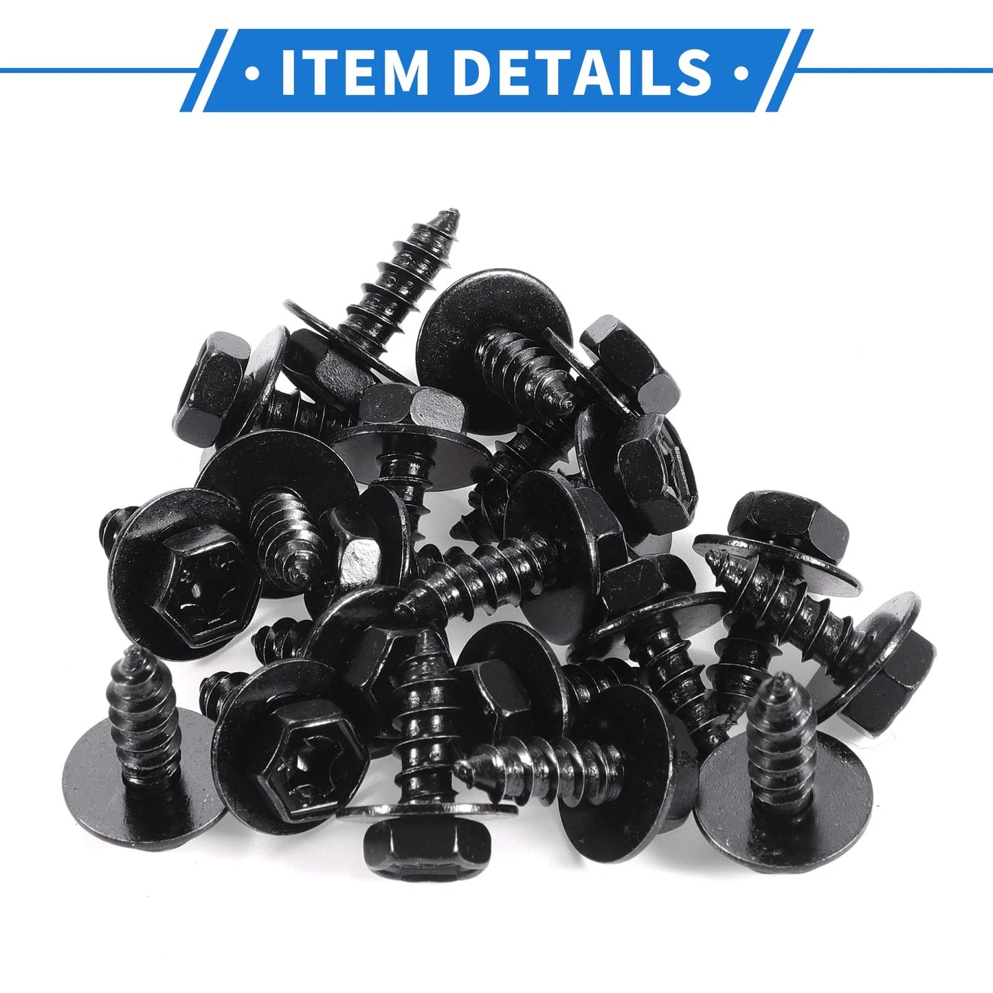 20 Pcs Screws Fender Liner Splash Shield Bumper Cover for Scion XD (2008–2014)
