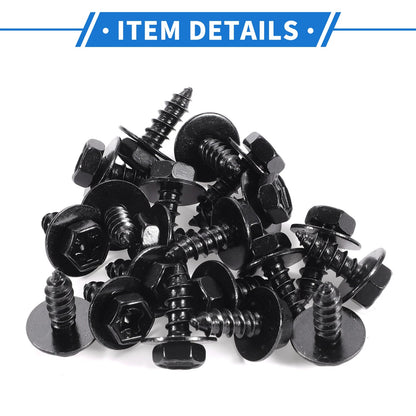 20 Pcs Screws Fender Liner Splash Shield Bumper Cover for Scion XD (2008–2014)