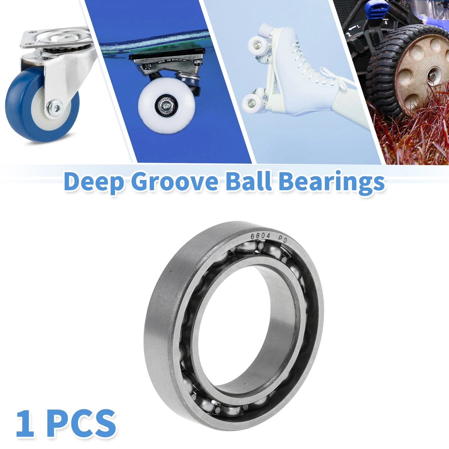 20x32x7mm Deep Groove Ball Bearings for Scooter Skateboard Wheel