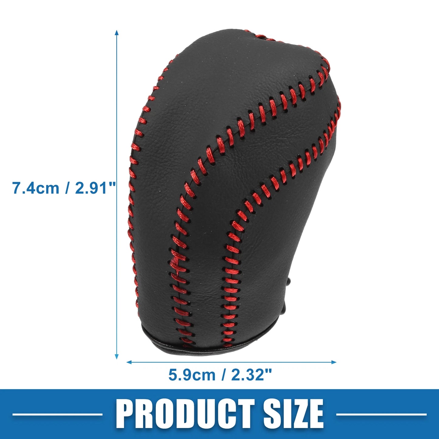 Gear Shifting Knob Cover Trim for Toyota Camry 2018-2023 Black Red