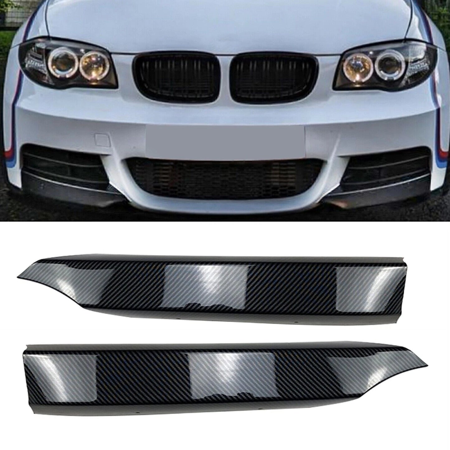 Front Side Splitter Cover for BMW 1 Series M-Tech E82 E88 (2008-2013)
