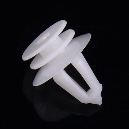 100Pcs White Car Door Panel Trim Push Pin Rivet Clips