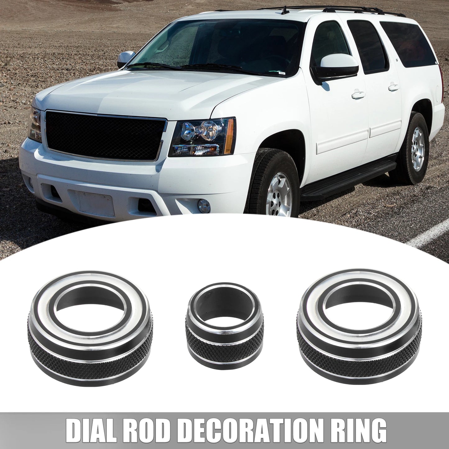Dial Rod Decoration Ring for Chevy Corvette C7 (2014-2019) Black